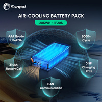 Sunpal Air-Cooled LFP Outdoor Energy Storage Enclosure 30 kW Kabinet Baterai 100.48 kWh untuk Pabrik
