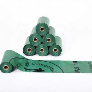 Corn Starch Inside Extra Thick Strong Leak Proof Complete 100% Biodegradable <b>Pet</b> Dog Poop <b>Bags</b> for <b>Pet</b> Dog Waste - Product Image 2