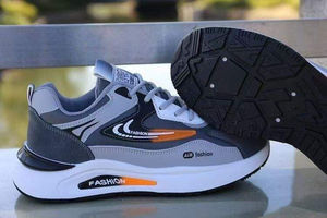 Chaussures de sport à lacets pour hommes, nouvelle mode, polyvalentes, décontractées, en maille respirante, baskets tendance pour étudiants, style de marche - Product Image 3