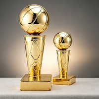 Trophée de championnat en résine électroplaquée de haute qualité, trophée de compétition sportive de basketball, design créatif, souvenir pour les fans