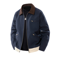 Vente en gros d'usine de haute qualité Nouveau design Vêtements de travail extérieurs avec fermeture éclair pour l'hiver Bomber de camionneur en toile de canard personnalisé Veste de travail pour hommes