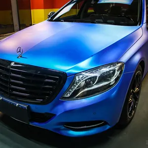 WRAP MASTER 1.52*18m Luftblasen frei matt fertig Metallic Vinyl blau Auto Dekoration Aufkleber