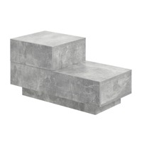Table de chevet en bois minimaliste multifonctionnelle hautement élégante avec 2 tiroirs pour chambre à coucher salon