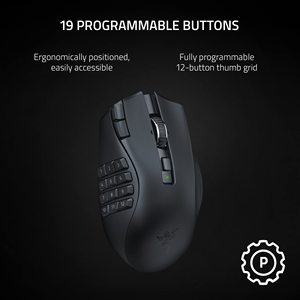 Venta caliente original Razer <span class=keywords><strong>Naga</strong></span> V2 HyperSpeed Ratón inalámbrico para juegos con 19 Botones programables Focus Pro 30K Sensor óptico - Product Image 4