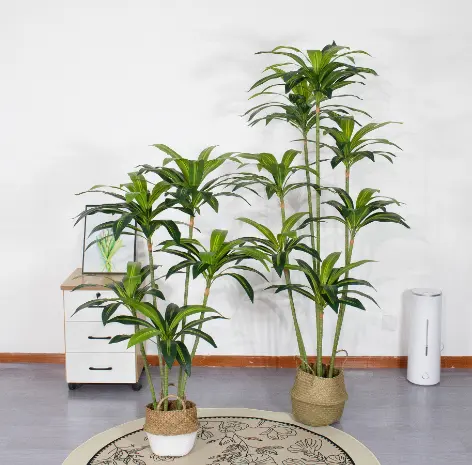 Большой пол, бразильский деревянный горшок, украшение интерьера дома, имитация дерева, бразильское железное растение, имитация зеленого растения