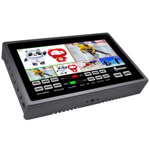 DeviceWell HDS8307 Écran tactile 4 canaux pour mélangeur vidéo HDMI pour TikTok Live Streaming Radio TV Broadcasting Equipment - Product Image 1