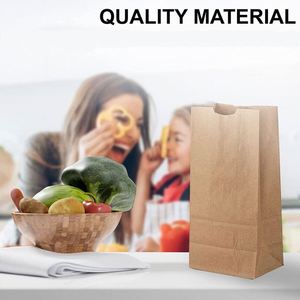 Sacs en papier kraft multi-usages pour courses, sacs à déjeuner, parfaits pour le shopping, le rangement, petites poubelles, sacs en papier pratiques - Product Image 5
