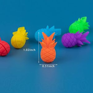 ชุดอุปกรณ์ทำเครื่องดื่มซิลิโคนรูปสับปะรด6ชิ้นหลากสี - Product Image 6