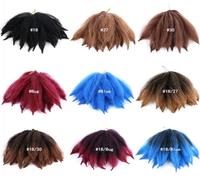Extensions de cheveux synthétiques Ombre Afro Twist Kinky Bulk pour tresses, 8 pouces, style Marley bouclé, pour femmes noires