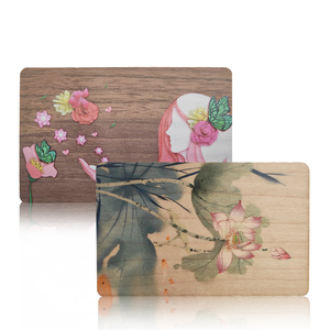 Reciclable personalizado grabado Logotipo de impresión de madera Hotel Key Cards RFID <span class=keywords><strong>Tarjeta</strong></span> de madera - Product Image 5