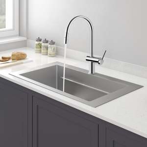 Tốt Nhất Bán Nhà Bếp Sang Trọng Vòi Nước Với Bình Thường Dòng Và Canton Tháp Hình Dạng Hai Nước Outlet Nhà Bếp Mixer Vòi Nước - Product Image 2