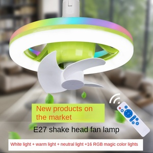 ฐาน E27หรี่แสงได้พัดลมเพดานขนาดเล็กพร้อมรีโมทสำหรับโรงรถห้องน้ำห้องนอนสำหรับโรงแรม - Product Image 4