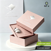 Caja de Regalo de Lavanda para el Cuidado de la Piel, Diseño Innovador, Empaque de Lujo con Tapa y Base, Logotipo Personalizado, Caja Cosmética para Marcas de Belleza