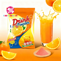 OEM Poudre sucrée aigre personnalisée Vente en gros Instant Orange Assortiment de jus en poudre sucré fruité