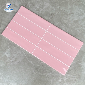 Offres Spéciales de haute qualité 300x600mm et 75x150mm brillant vert surface unie bord pressé métro cuisine carrelage mural en céramique - Product Image 4