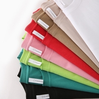 Camiseta de Hombre de Alta Calidad, 210GSM, Algodón Grueso, Talla Grande, Personalizable con Logotipo, Impresión Serigráfica, Impresión DTG, Ecológica