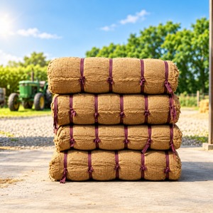 Tissu en toile de jute organique de haute qualité, naturel, tissé, écologique, poids moyen, pour la décoration de mariage et la fabrication artisanale - Product Image 5