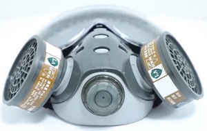 หน้ากากป้องกันแก๊สพิษครึ่งหน้าพร้อมแว่นตา - Product Image 4