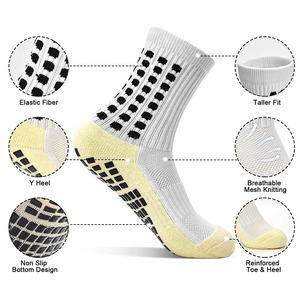 10-14years Niños <span class=keywords><strong>Calcetines</strong></span> Suela Longitud 19cm Agarre Antideslizante Adolescentes Deportes Béisbol Fútbol Baloncesto Hockey Rugby Calcetín - Product Image 4