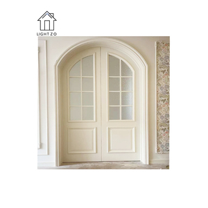 Modern Double-Glass Swing Portas Francesas Alumínio Alloy Frame Arch Design Terminado Garantia de <span class=keywords><strong>5</strong></span> Anos para Residencial Shopping Interiors - Product Image 2