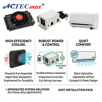 Compresseur Scroll 12V 24V pour Climatiseur de Camion, Unité de Climatisation de Stationnement à Refroidissement Rapide pour Cabine de Couchage à Toit Plat, Contrôle Climatique