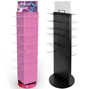 Ganchos Metálicos Giratorios de 360 Grados para Exhibición de Accesorios de Teléfono, Joyería, Llaveros, Calcetines y Artículos de Uñas - Product Image 1