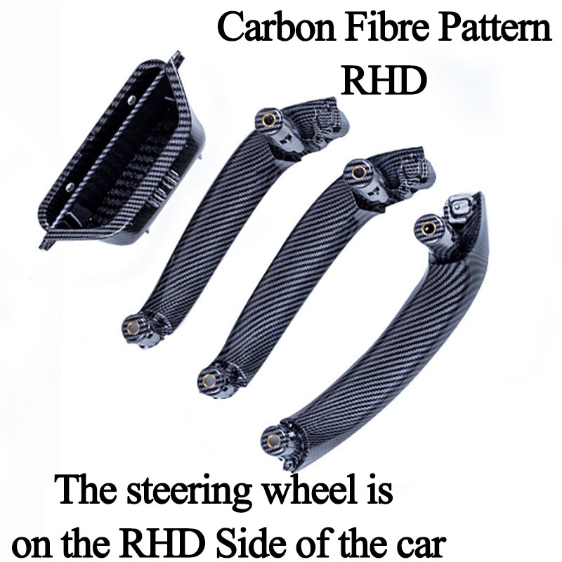 Set di 4 pezzi di nero di carbonio RHD