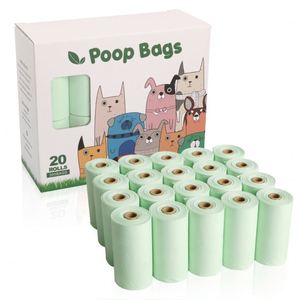 Sacs à crottes de chien biodégradables et compostables avec poignées sur un rouleau, sacs à crottes pour chien en vente - Product Image 1