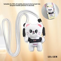 Nouvel Arrivage Transfrontalier STRAYKIDS Mignon Jouet en Peluche Husky Coréen Fait Main avec Clip de Téléphone et Lanière