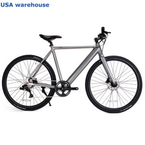 Vélo de route hybride en alliage d'aluminium 700C de style <span class=keywords><strong>Vanmoof</strong></span> avec frein à disque, 8 vitesses, moteur 300W, autonomie de 40 km, entrepôt américain - Product Image 3