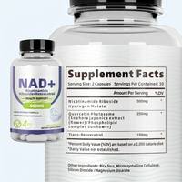 Capsules HDK NAD+ 500mg Nicotinamide Riboside Resvératrol Quercétine Soutien du Métabolisme Énergétique Cellulaire OEM ODM Marque Privée
