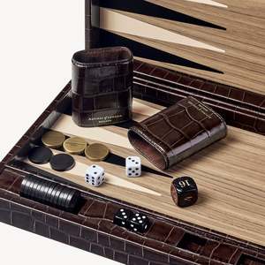 Evergreen Patent <span class=keywords><strong>Croc</strong></span> Backgammon Set Fermeture magnétique 17 pouces Boîte-cadeau d'échecs de jeu de luxe - Product Image 6