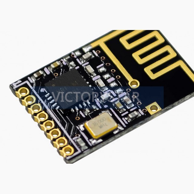 Mini version NRF24L01 wireless module power enhanced 24G transceiverNRF24L01 is a singlechip transceiver chip that operates in t