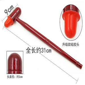 Marteau de massage en bois de séquoia pour le dos, outil de massage santé pour personnes âgées, taille unique - Product Image 4