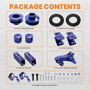 Phía Trước 2.5 Inch Mức Độ Lift Kit Cuộn Dây Miếng Đệm Cho Ford F250 <span class=keywords><strong>F350</strong></span> Siêu Nhiệm Vụ 2011-2018 - Product Image 6