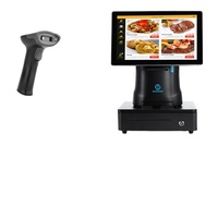 Sistema POS Todo en Uno con Pantalla Táctil de 15.6 Pulgadas de Xiamen, Terminal de Caja Registradora, PC POS, Software POS Inteligente para Cafeterías
