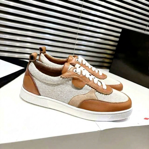 Zapatos de Skate de Cuero Genuino de Diseño de Lujo para Hombre, Estilo Retro, Casual, Moderno, Cómodo, con Cordones, Ligeros - Product Image 1