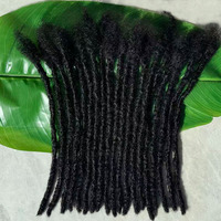 Vente en Gros de Cheveux Inter Bouclés Micro Loc Extensions Dreadlocks Vrais Cheveux Humains Micro Locs Extensions de Cheveux Humains Dreadloc Permanent