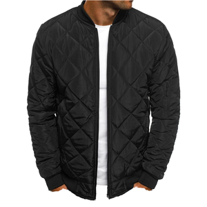 Chaqueta Bomber Acolchada Black Diamond para Hombre, Corte Ajustado, con Cierre, Ligera, Cálida, Informal, Deportiva - Product Image 1