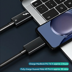 Zowie Prime Thunderbolt 5 <strong>Cable</strong> 3.3 FT <strong>USB</strong> <strong>C</strong> to <strong>USB</strong> <strong>C</strong> <strong>Cable</strong> 240W Charging 80Gbps Data Transfer for iPhone 16, MacBook - Product Image 3