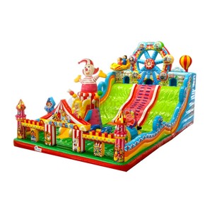 Château gonflable commercial en PVC sur le thème des animaux avec toboggan multiple et installation facile pour <span class=keywords><strong>parc</strong></span> d'attractions - Product Image 3