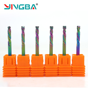 목재 <span class=keywords><strong>1</strong></span>/4 카바이드 커터 엔드밀 2f 3/<span class=keywords><strong>8</strong></span> 라우터 압축 비트 용 CNC 4mm 6mm 2 플루트 나선형 상하 압축 엔드밀 - Product Image 6