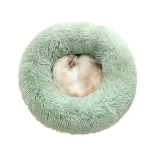 Custom Winter Pet Supplies Wholesale Custom Luxury Warm Soft Plush Comfortable Boucle Calm Pet <b>Dog</b> <b>Bed</b> For Sleeping - Product Image 4