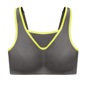 Women Eco-Friendly High Medium Support Sports Bra <b>Padded</b> Customized Mesh Breathable Quick Dry Front Logo Yoga - Product Image 1