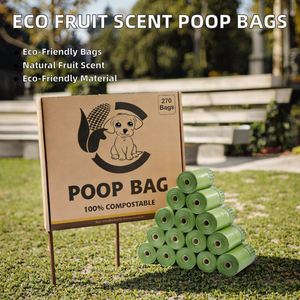 Bolsas Compostables para Excremento de Perro, Ecológicas, Biodegradables, de Almidón PSM, Reutilizables, con Aroma a Frutas, Tamaño M - Product Image 2