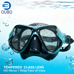 Masque de plongée en verre trempé imperméable à double lentille certifié CE pour la pêche, la plongée libre et la plongée sous-marine Lunettes de plongée - Product Image 2