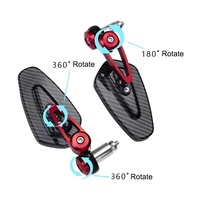Rétroviseur universel pour moto, en alliage d'aluminium, pour guidon, rétroviseur inversé modifié, accessoires pour moto