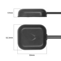 Antena GPS 4G LTE para Rastreo Vehicular, Antena GNSS Activa de Alta Ganancia de 28dBi con Conector Roscado, Compatible con Personalización OEM