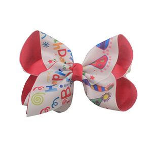 Fiocchi per capelli in nastro grosgrain e fermagli per capelli a forma di limone per ragazze - Accessori per bambini da 6 pollici - Product Image 2