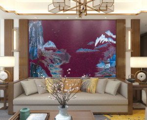 Papiers peints muraux Décor Mural Chambre à coucher Fond Broderie Chinoiserie Et Soie Chinoise <span class=keywords><strong>Papier</strong></span> <span class=keywords><strong>Peint</strong></span> <span class=keywords><strong>fresque</strong></span> Décoration Maison - Product Image 5